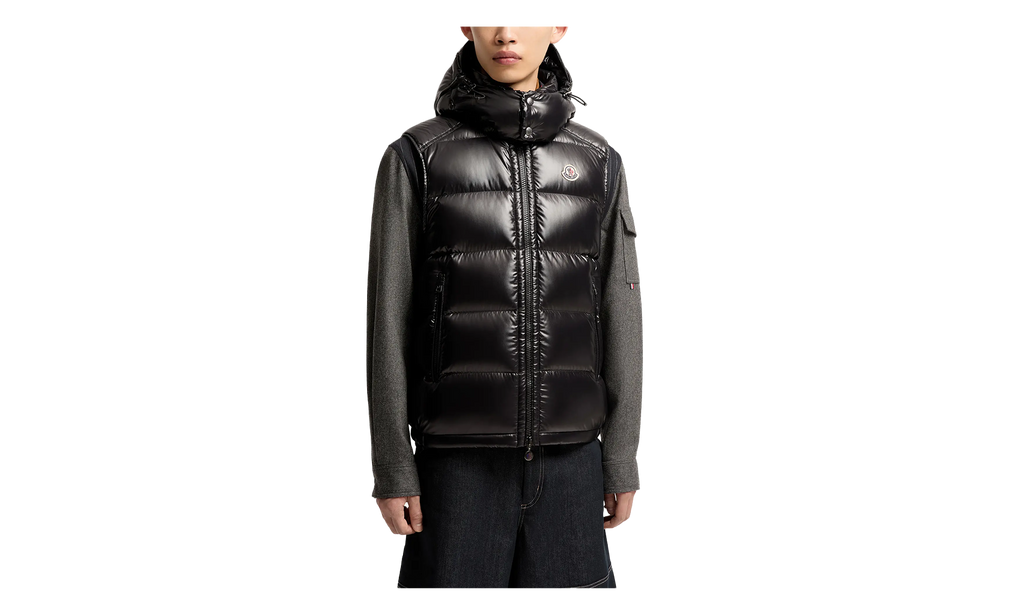 MONCLER Bormes Hooded Down Gilet "Black" MON135