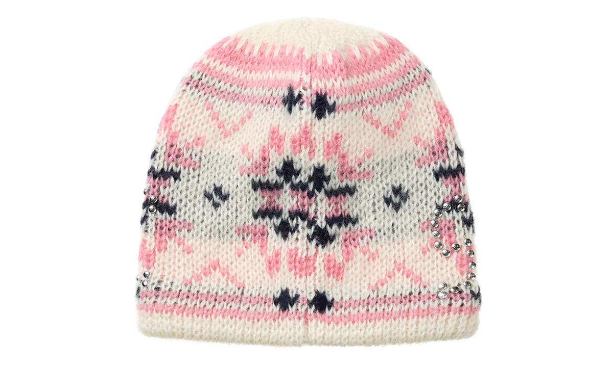 SUPREME Studded Fair Isle Beanie "FW26 - Cream" SU28498