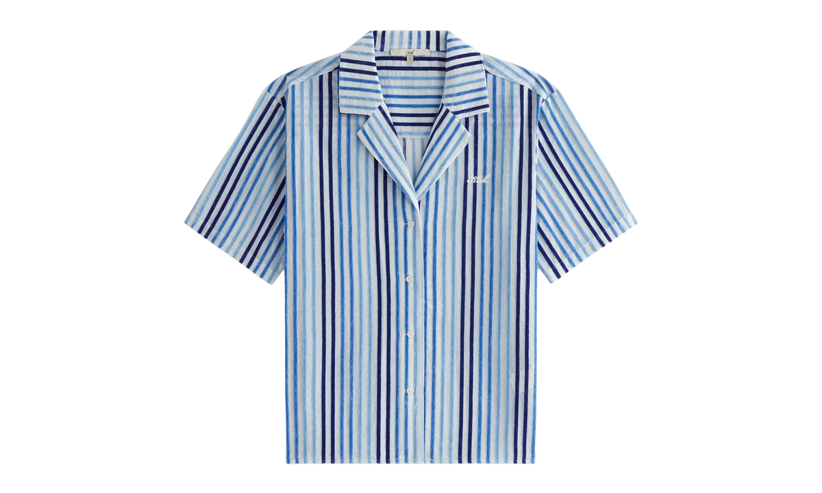 Kith Elena Ii Chenille Stripe Shirt WMNS "Blue" KHW030583 5020