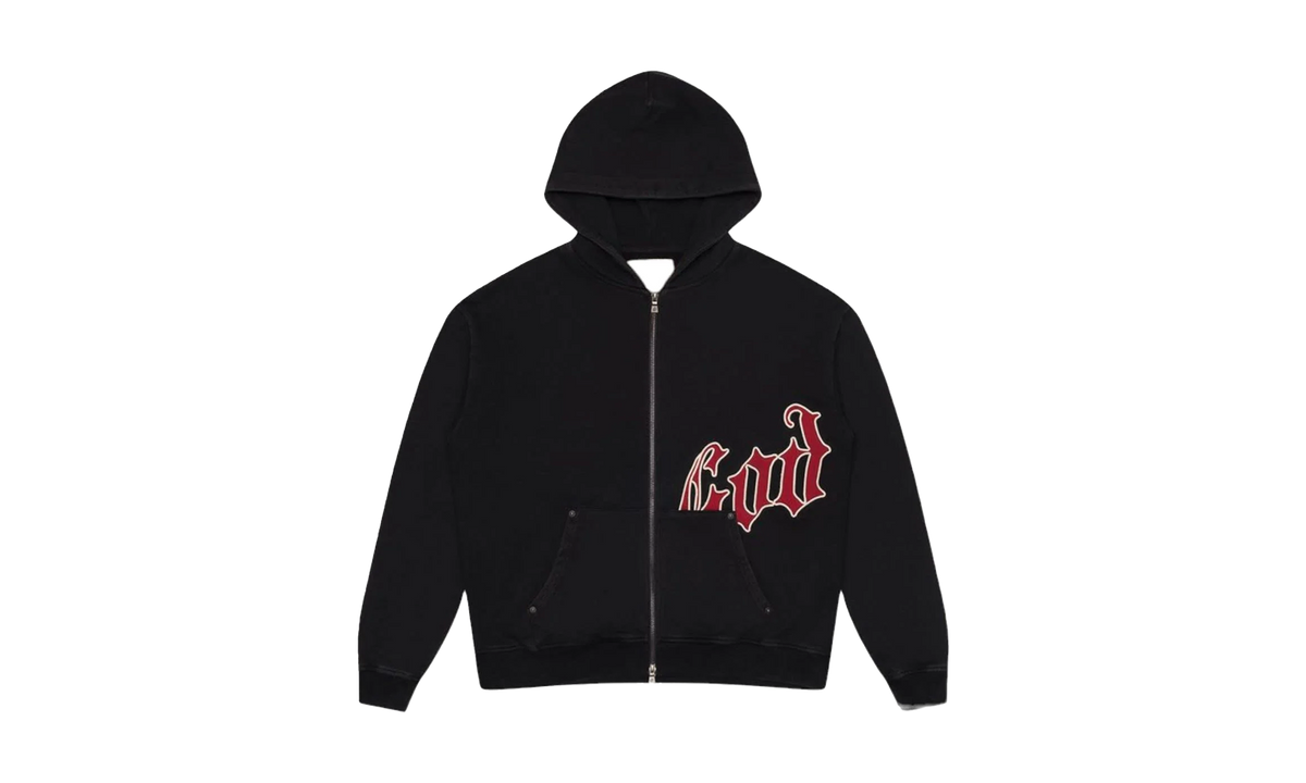 Godspeed New York OG Logo V2 Hoodie "Black / Red" VC4GHUXV