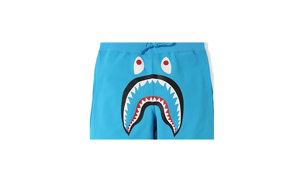 Bape Shark Basketball Sweatshort "Blue / Yellow" AE38E883