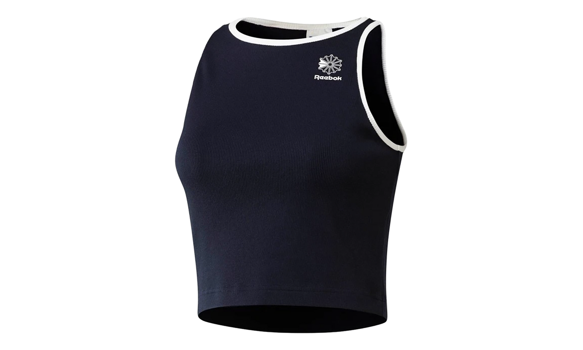 Reebok Athletic Casual Ribbed Tank Top WMNS "Navy/White" BK4118