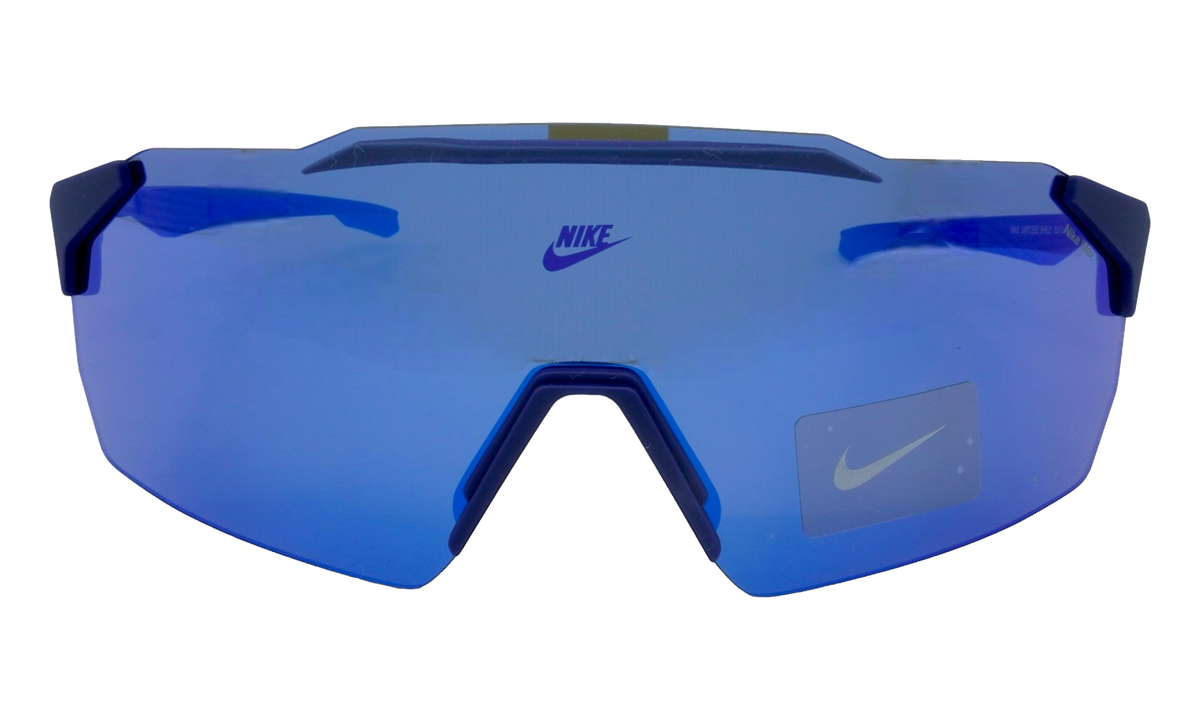 Nike Limitless Shield Mirrored Sunglasses "Blue Void / Blue Mirror" IB3521X 492