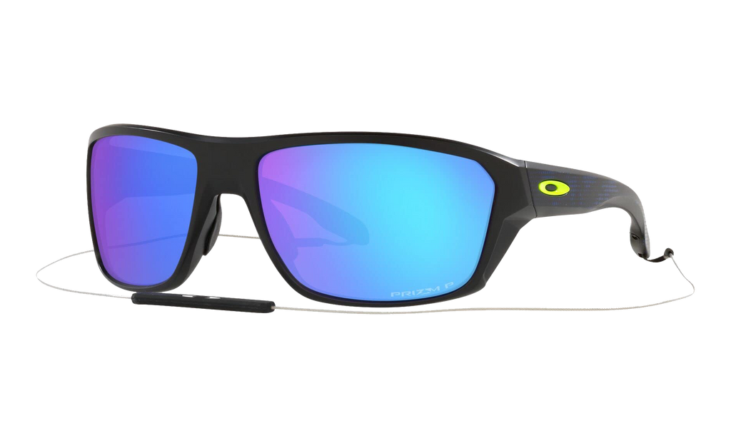 Oakley Split Shot Polarized Sunglasses "Matte Black / PRIZM Sapphire" OO9416 33