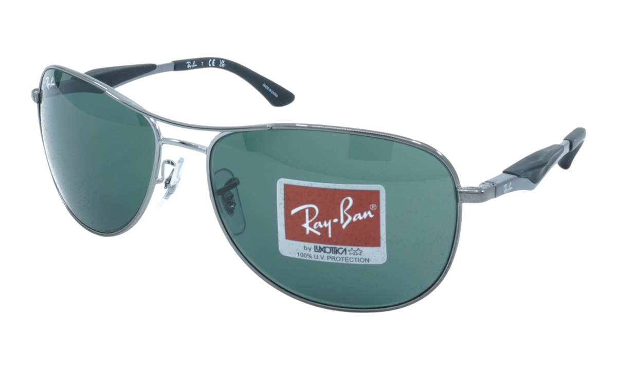 Rayban ROUND SUNGLASSES "GUNMETAL" RB3519-004-71