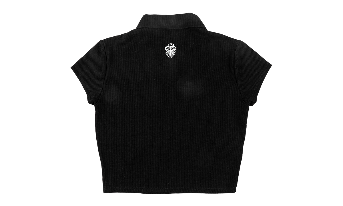 Chrome Hearts Embroidered Button Polo Shirt WMNS "Black" CHRM1740