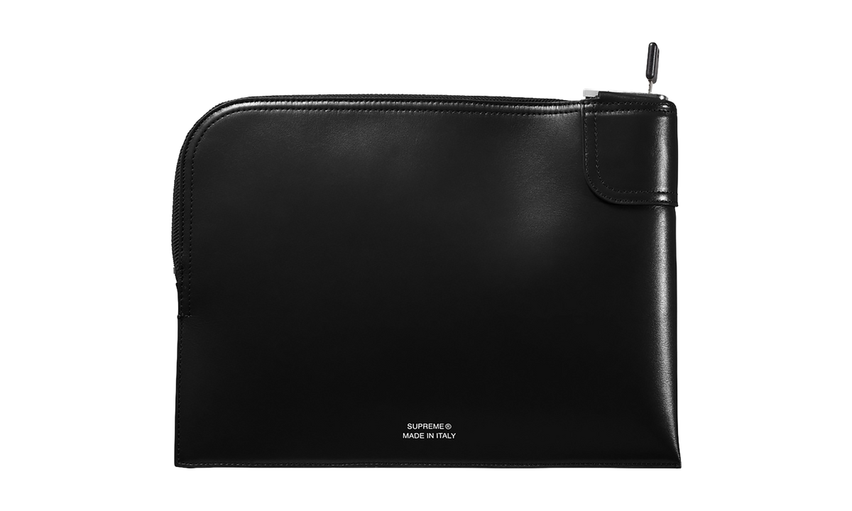 Supreme Leather Money Bag "FW25 - Black" SU27088