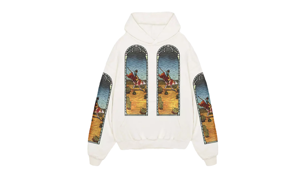 Who Decides War X EST Gee Stained Glass Hoodie "WHITE" WDSG627