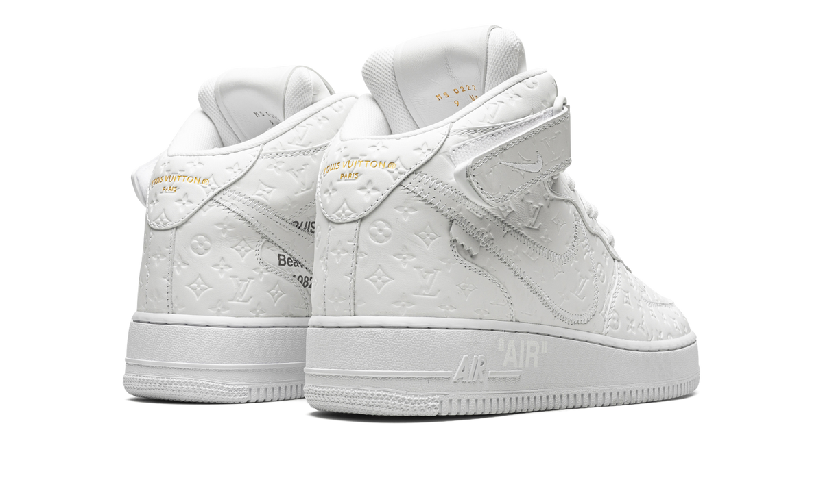 Nike Louis Vuitton Air Force 1 Mid "Virgil Abloh - White/White" 1A9V90