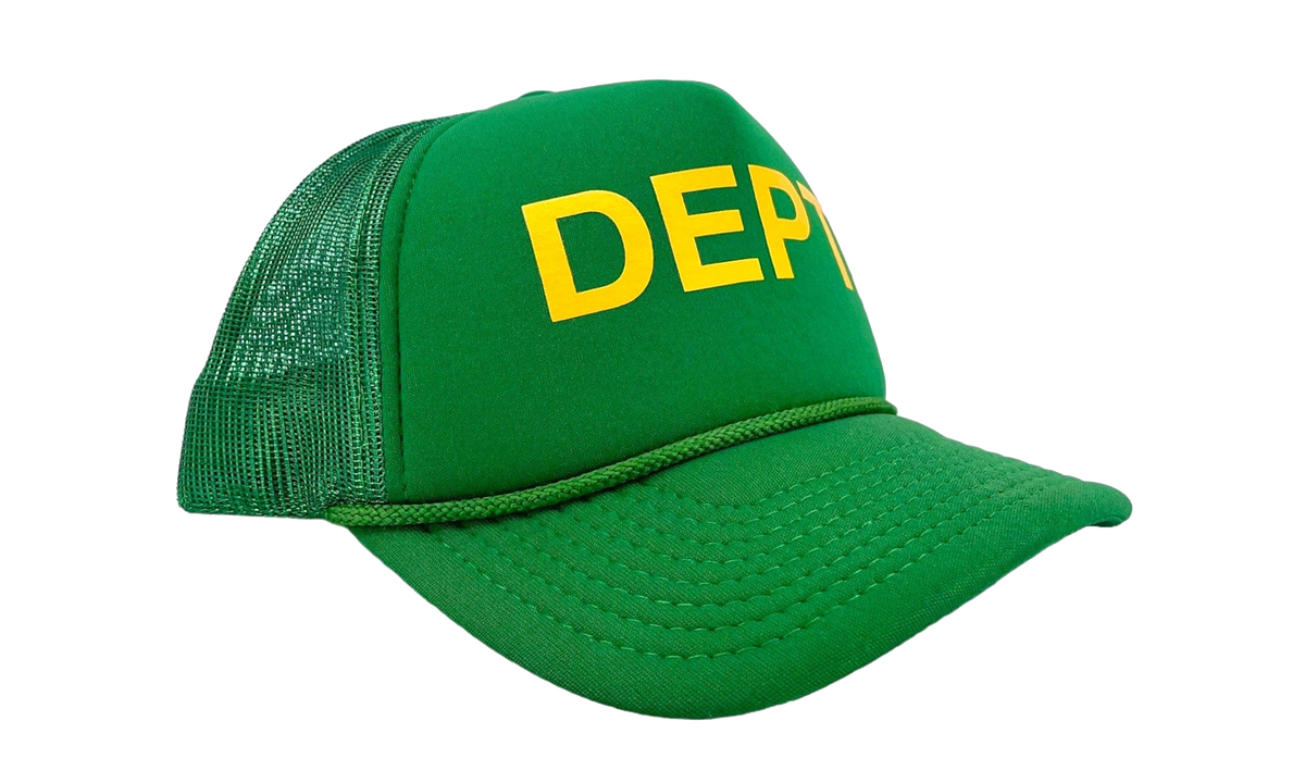 Gallery Dept DEPT. Logo Trucker Hat "Green Yellow" GD132
