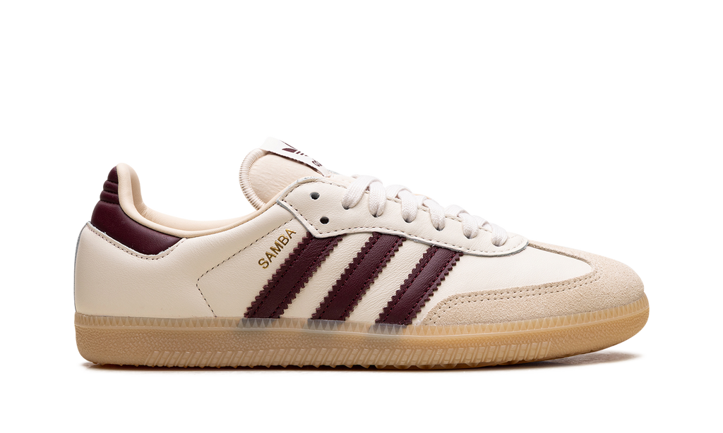 Adidas Samba OG "Cream White / Burgundy" JS3830