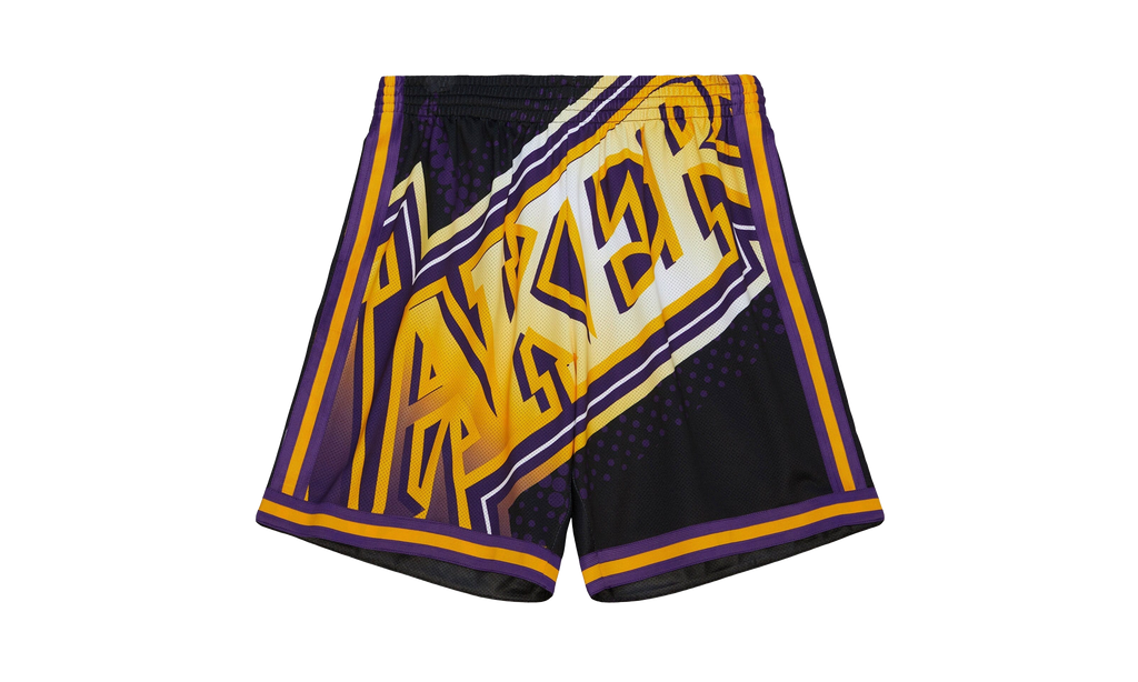 Mitchell & Ness Big Face 7.0 Fashion Shorts "NBA Lakers" PSHR5906 LALYYPPPBLCK