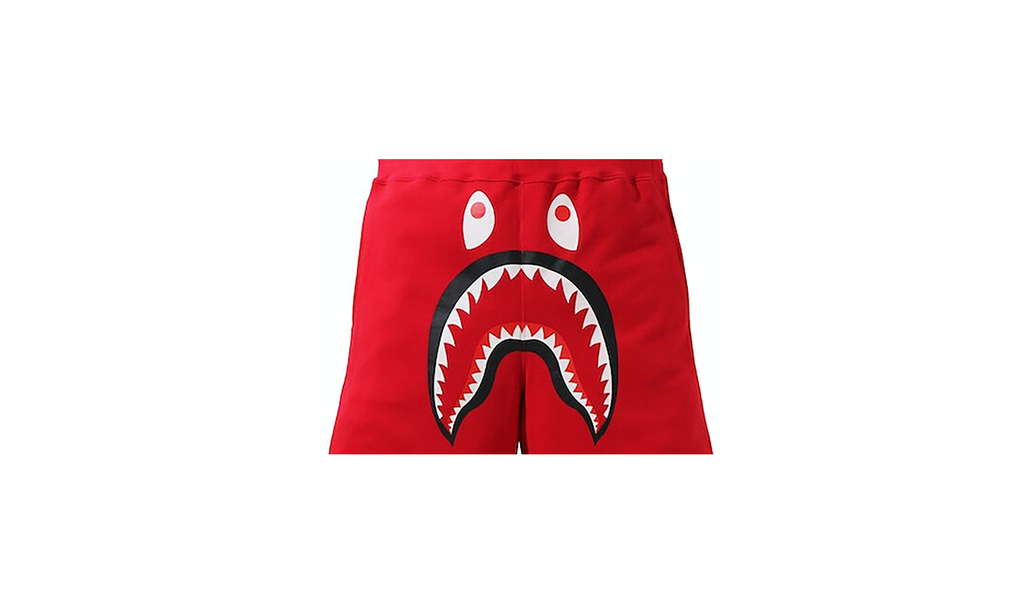 Bape Shark Basketball Sweatshort "Red" E42CCECA