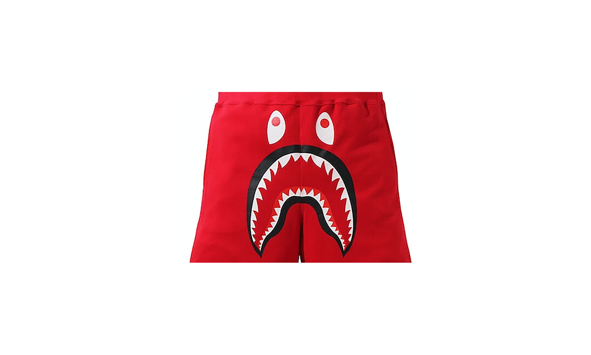 Bape Shark Basketball Sweatshort "Red" E42CCECA