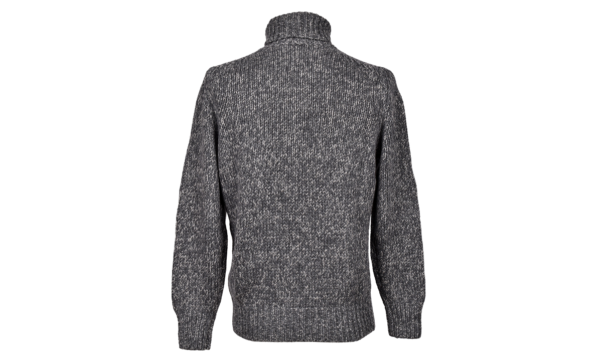 BRUNELLO CUCINELLI Cashmere Cable Knit Turtleneck "Gray" BRUN590