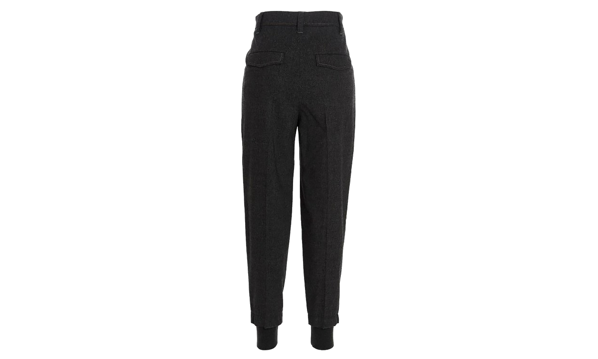 Brunello Cucinelli Wool Blend Tapered Trousers WMNS "Grigio Scuro" BRUN1321