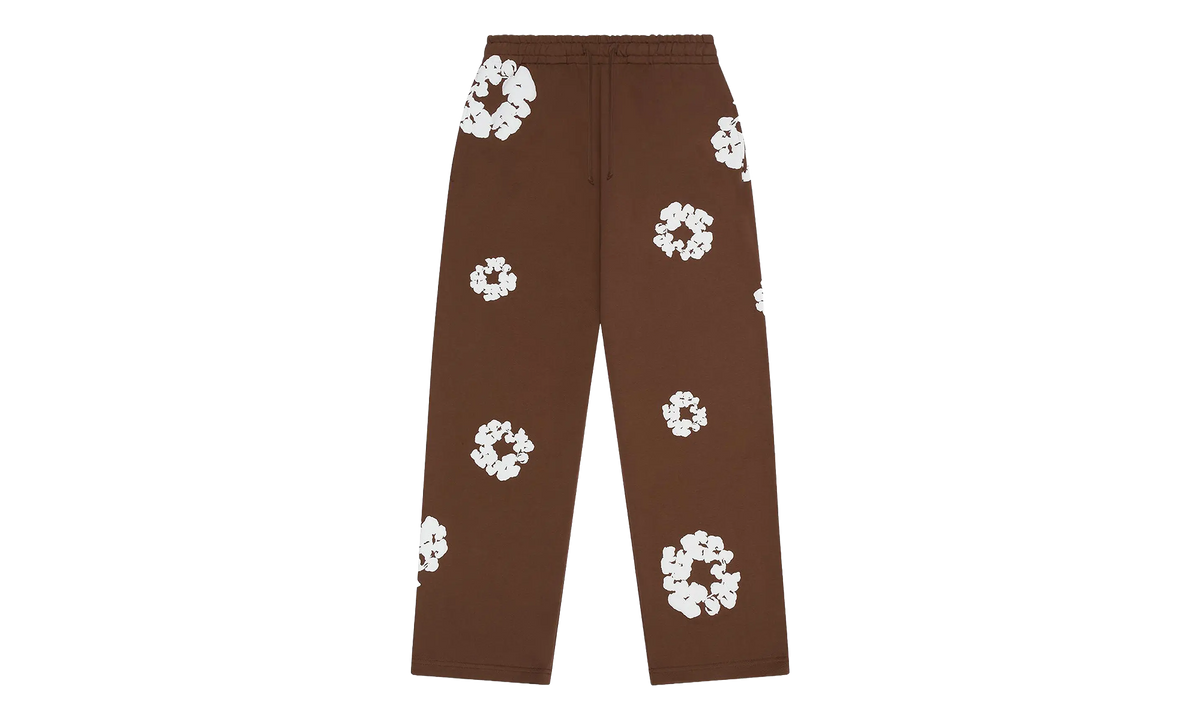 Denim Tears Cotton Wreath Baggy Sweatpants "Dark Brown" DT660