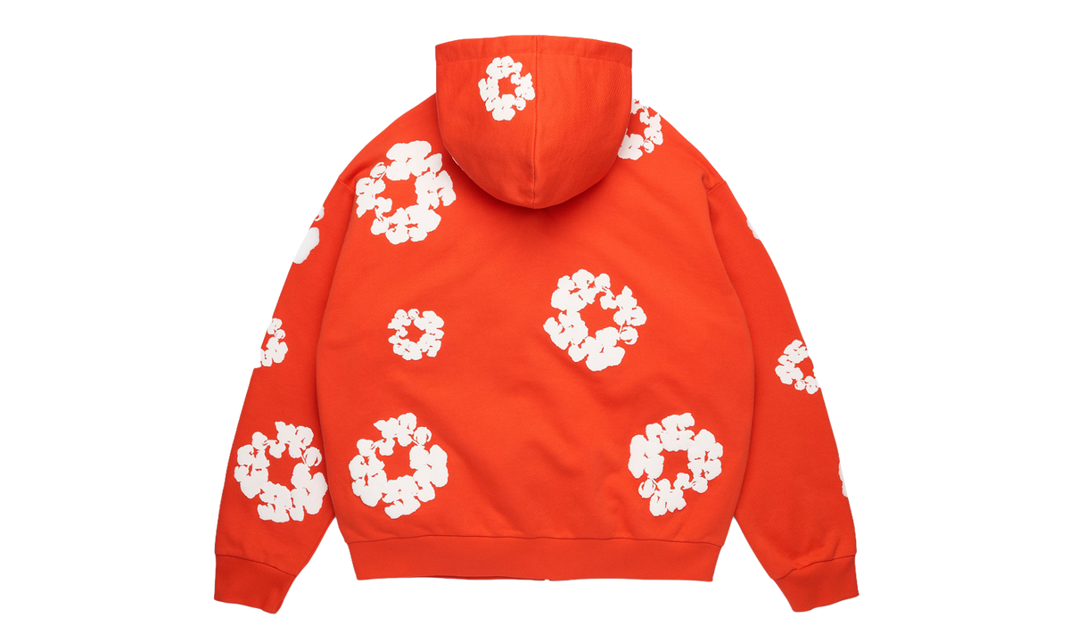 Denim Tears Cotton Wreath Zip Hoodie "Dark Orange" DT620