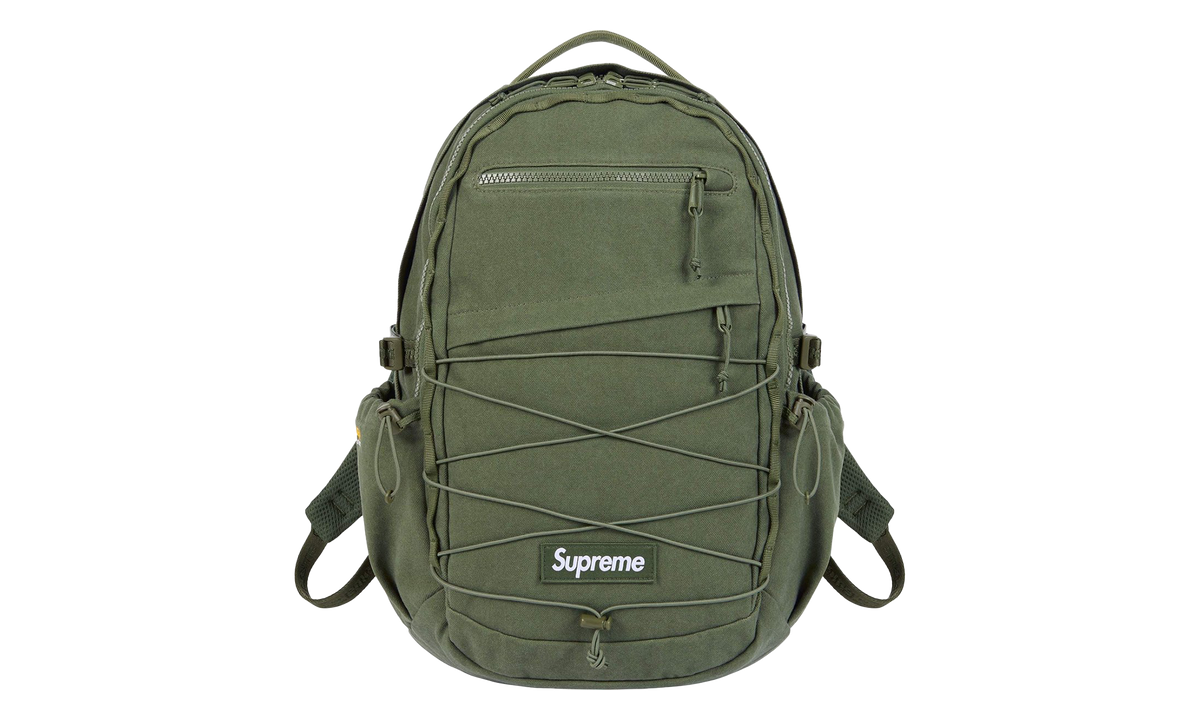 Supreme Logo Backpack "SS25 - Olive" SU25312