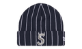 Supreme New Era Devil S Logo Beanie "SS26 - Stripe Navy" SU27488