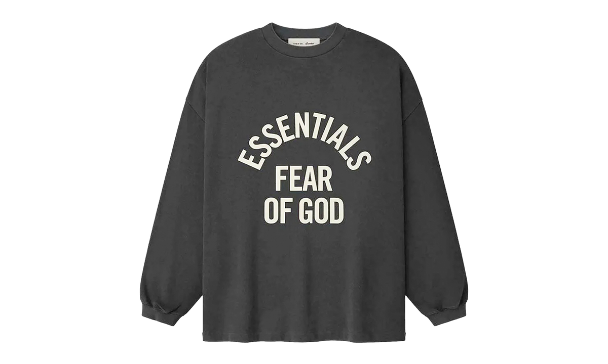 Fear of God Essentials Campus 90's Long-Sleeve Tee "Faded Black" 125SP262011F
