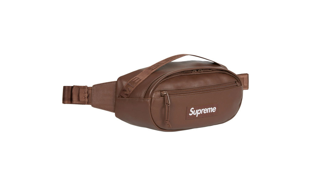 Supreme Leather Waist Bag "FW24 - Brown" SU26089