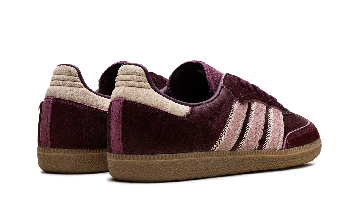 Adidas Samba OG WMNS "Maroon Sand Strata Pony" JP5330