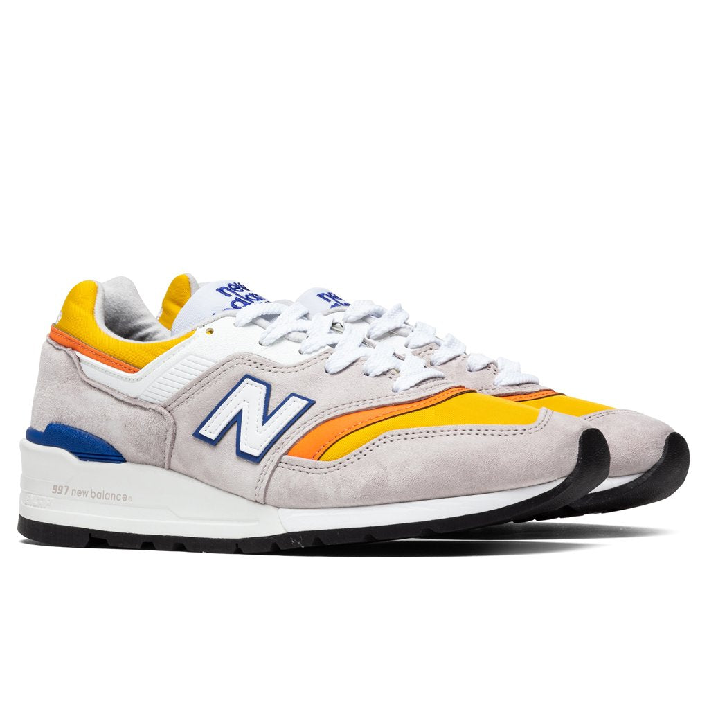 New Balance 997 - White/Yellow/Orange
