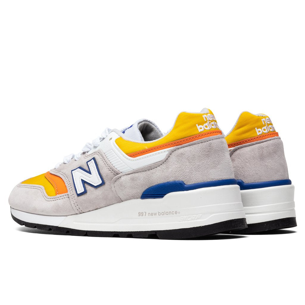 New Balance 997 - White/Yellow/Orange
