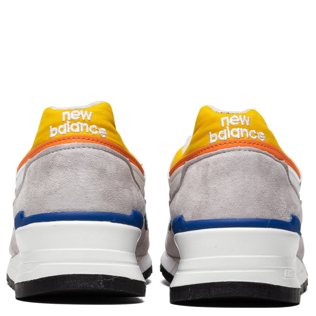 New Balance 997 - White/Yellow/Orange