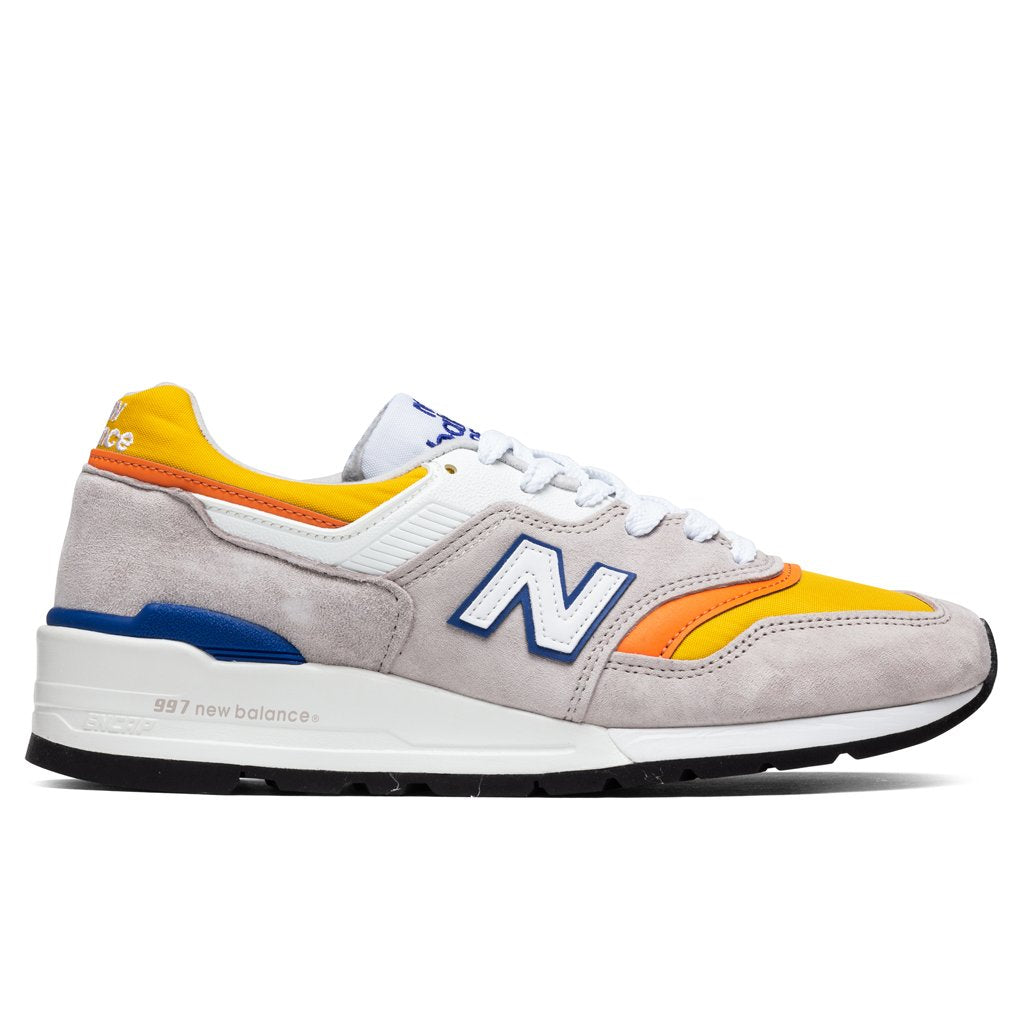 New Balance 997 - White/Yellow/Orange