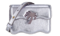 Palm Angels Leather Micro Crossbody Bag "Metallic Silver" PWNX001F22LEA0027272