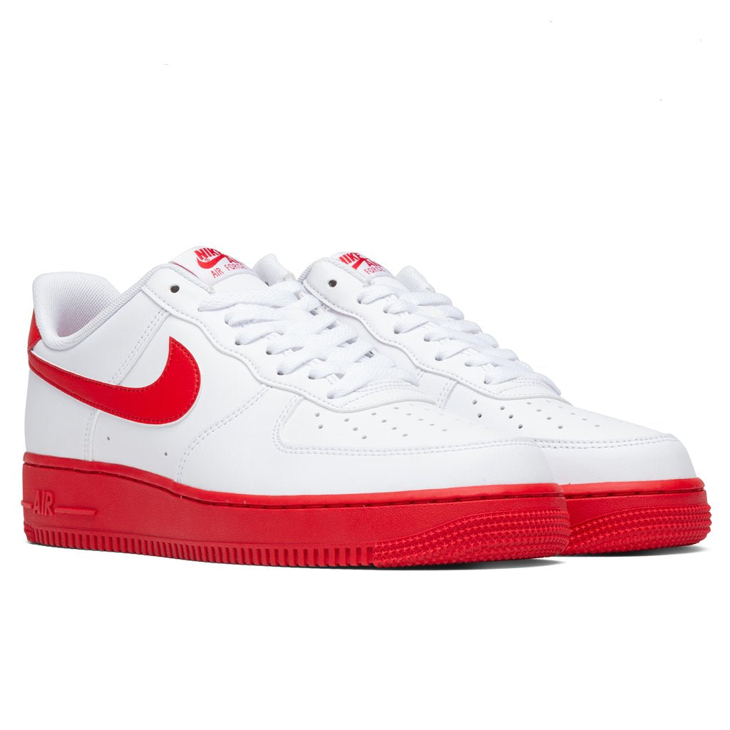 Nike Air Force 1 '07 - White/University Red Midsole