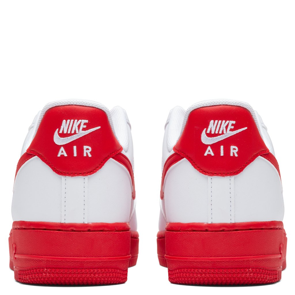 Nike Air Force 1 '07 - White/University Red Midsole