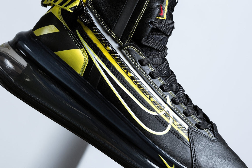Nike Air Max 720 Saturn AS QS - Black/Dynamic Yellow/University Red
