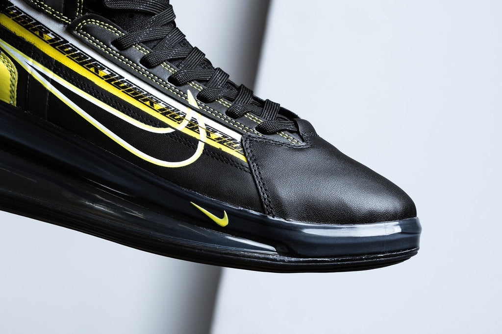 Nike Air Max 720 Saturn AS QS - Black/Dynamic Yellow/University Red