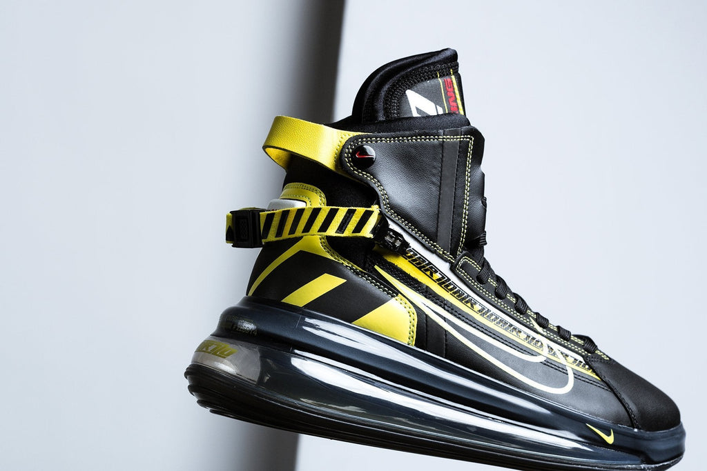 Nike Air Max 720 Saturn AS QS - Black/Dynamic Yellow/University Red