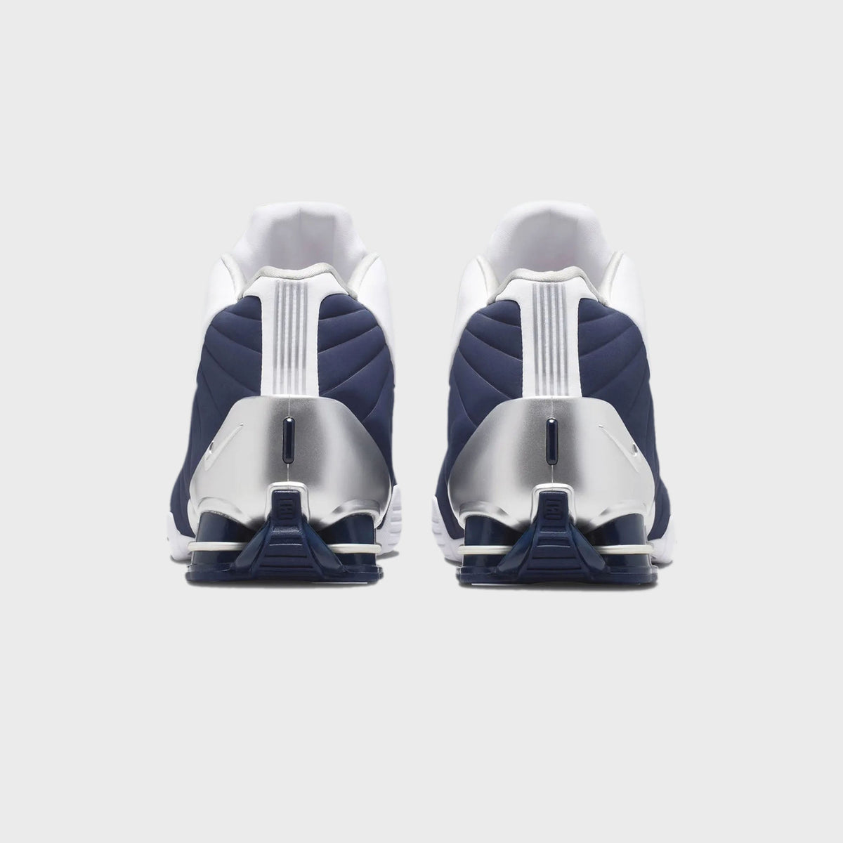 Nike Shox BB4 - White / Midnight Navy / Metallic Silver