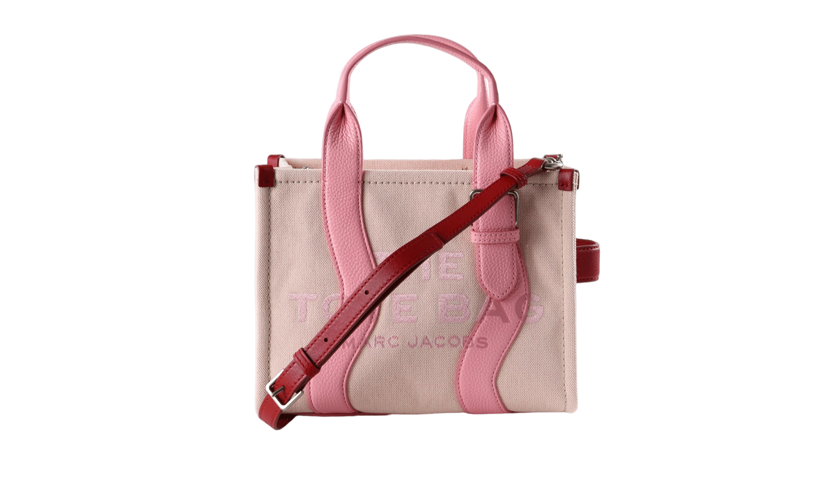 Marc Jacobs The Small Tote Wavy Canvas Tote Bag "Powder Pink" 2P6HTT023H02 956