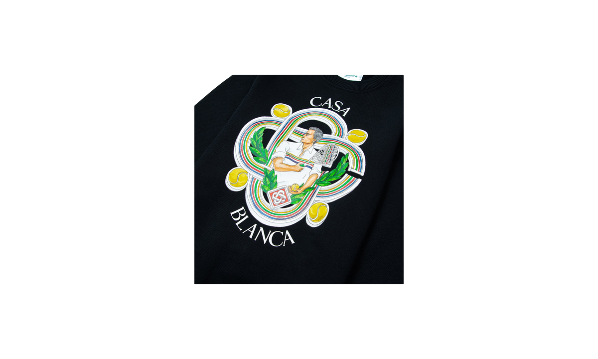 Casablanca Le Joueur Printed Sweatshirt "Black" MF23 JTP 001 02