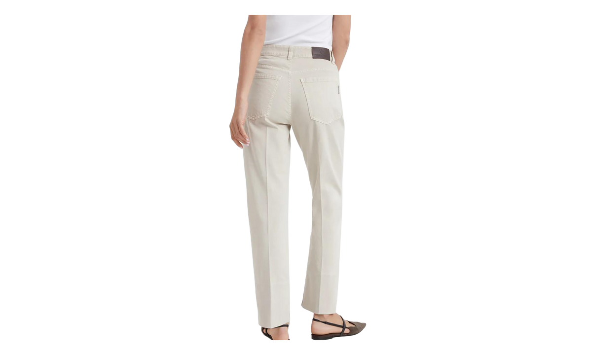 Brunello Cucinelli Straight-Leg Trousers WMNS "Ivory" BRUN1339