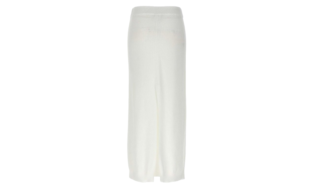 Brunello Cucinelli Ribbed Maxi Skirt WMNS "White" BRUN306