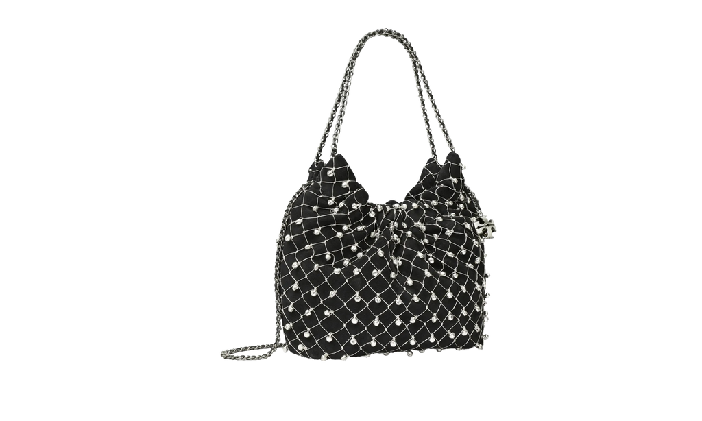Tory Burch Fleming Bell Mini Hobo Bag "Black" 178235 001