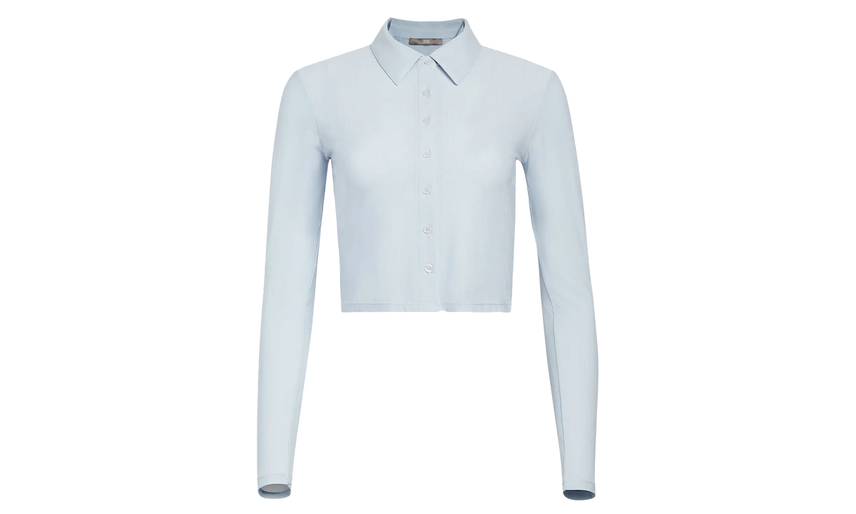 Tori Pointelle Button Up Shirt WMNS "Grey" KITH264