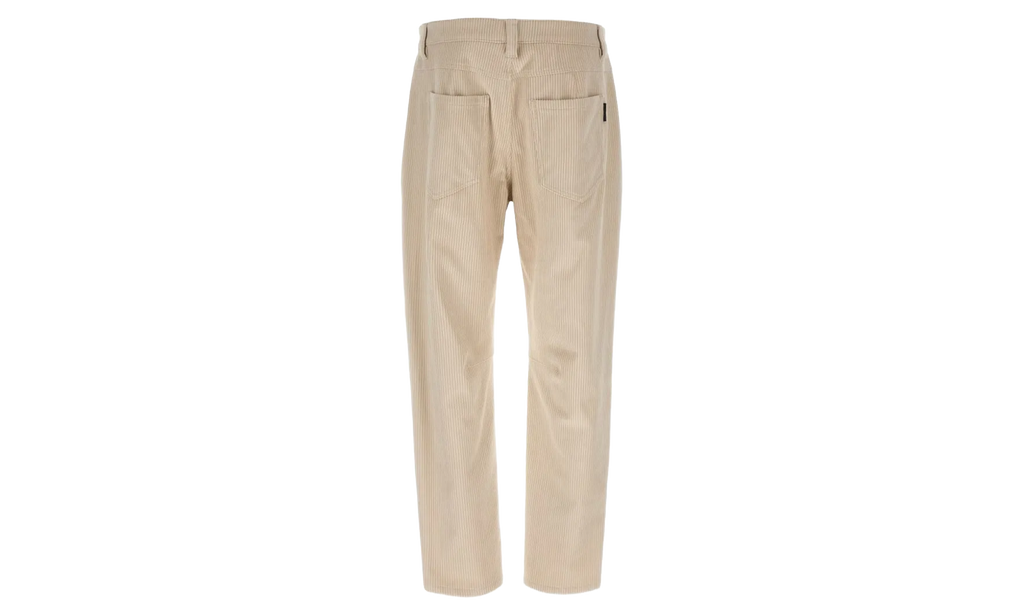 BRUNELLO CUCINELLI Corduroy Straight Leg Trousers WMNS "Cream" BRUN288