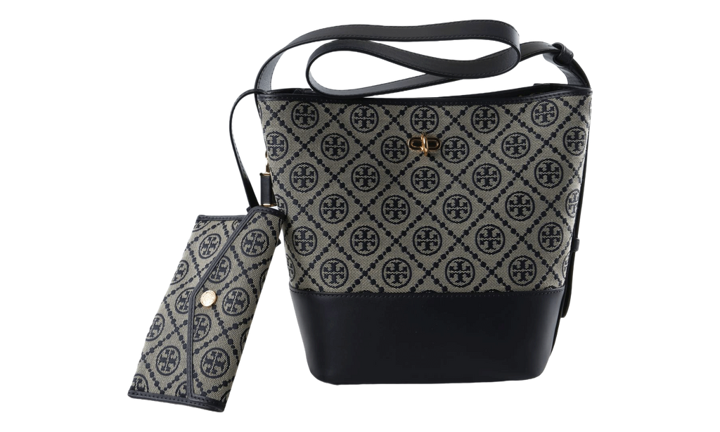 Tory Burch Medium Bucket Bag "Navy" 182857 405
