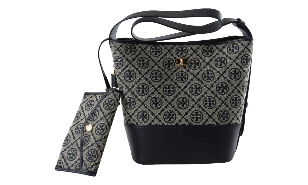 Tory Burch Medium Bucket Bag "Navy" 182857 405