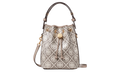 Tory Burch Mini T Monogram Coated Jacquard Bucket Bag "Charcoal" 182853 200