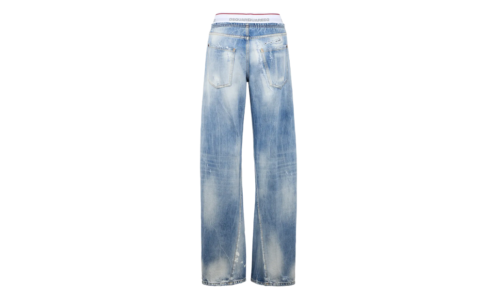 Dsquared2 Light Undle Loose Twist Jeans WMNS "Blue" S72LB0928D30038470