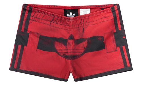 ADIDAS Avavav Printed Shorts WMNS "Better Scarlet / Grey Four" KF9691
